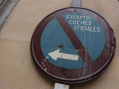 Street sign in madrid