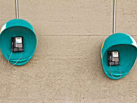 Twin phone booths