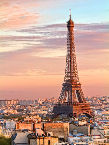 Eiffel at sunset