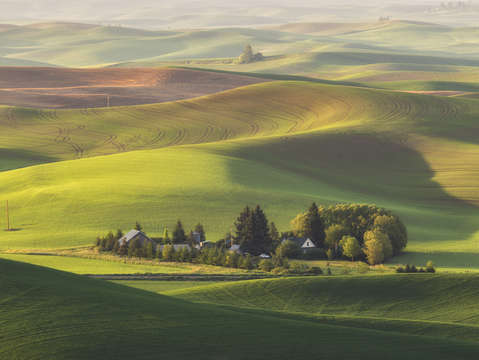 Farmhouse sunrise