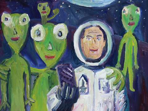 Alien selfie