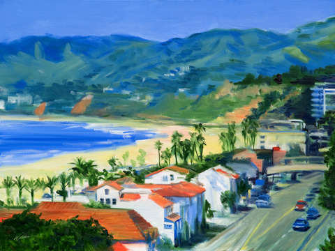 Pch view of santa monica beach