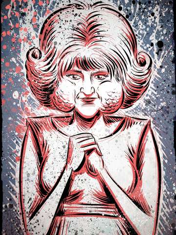 Lady in the radiator