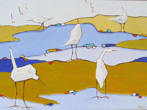 Marsh egrets
