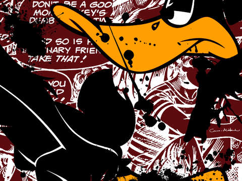 Abstract splattered duck v2 2