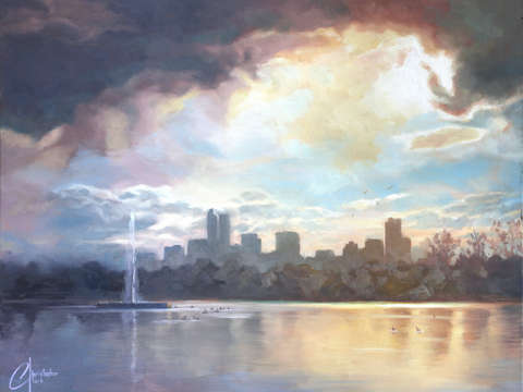 Denver skyline from city park ii