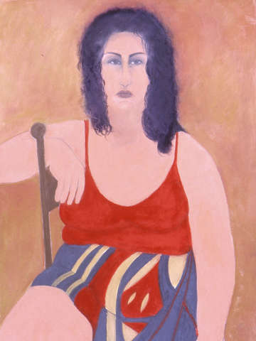 Lady in red