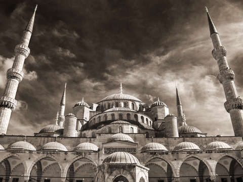 The Blue Mosque in Infrared