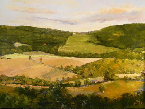 View across the valley