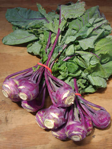 Red kohlrabi