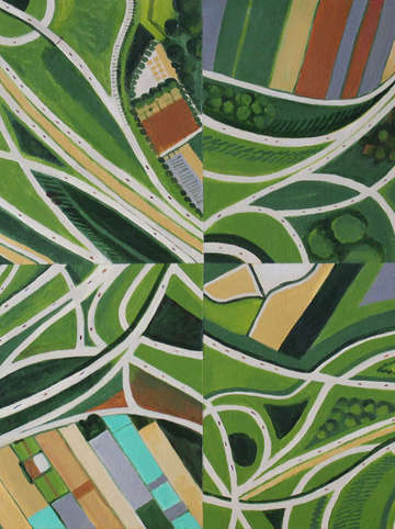 Green intersections quartered