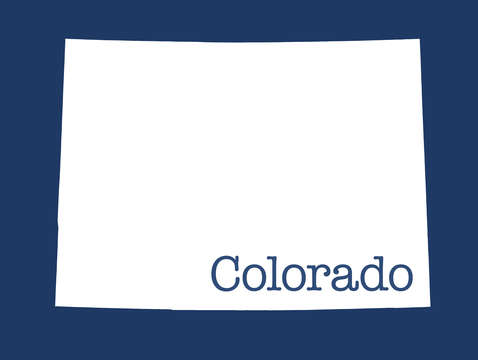 Colorado in blue