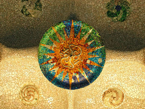 Park guell ceiling barcelona