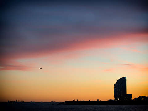 Barcelona's Hotel Vela, Evening, #2
