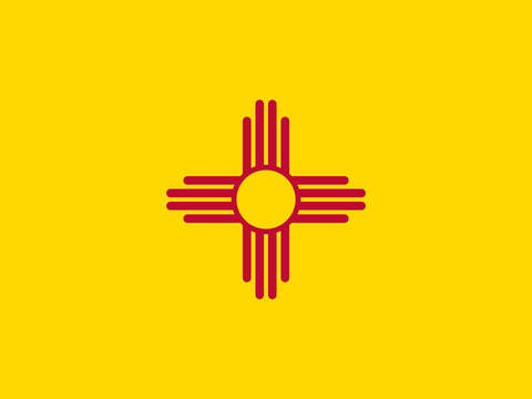 New mexico state flag authentic version