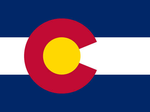 Colorado state flag authentic version