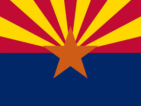 Arizona state flag authentic version 2