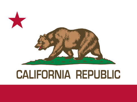 California republic state flag authentic version