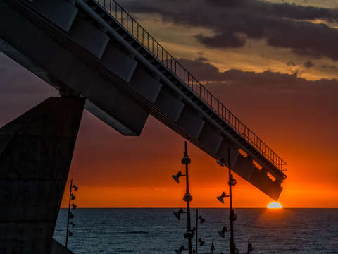 Pointing to the sun