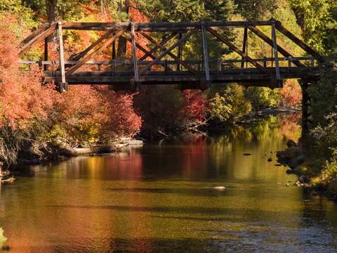 Bridge over calm waters
