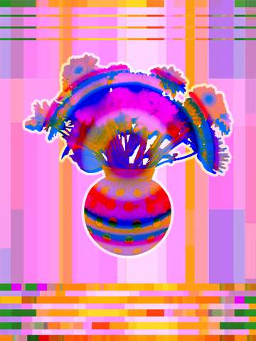 Floating vase with flowers ii