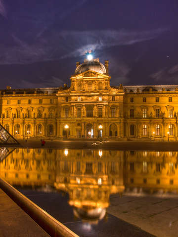 Reflections of the louvre