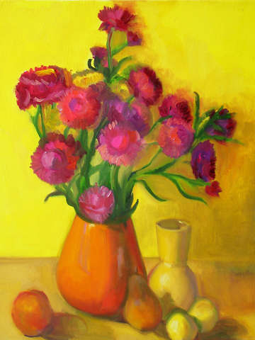 Straw Flowers, Yellow