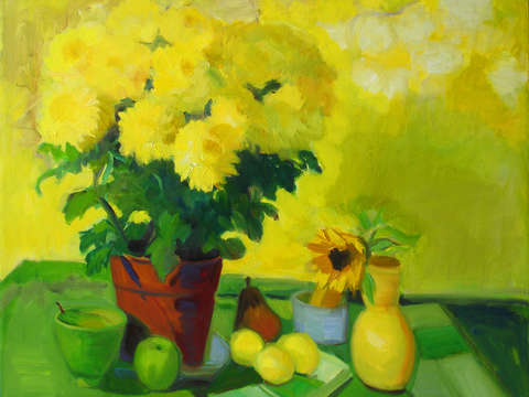 Yellow Mums, Yellow
