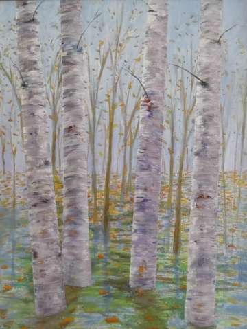 Autumn birch study 2