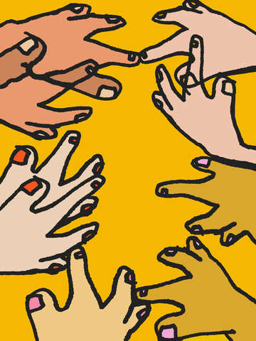 Hands being hands