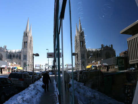 Cathedral and cathedral reflection