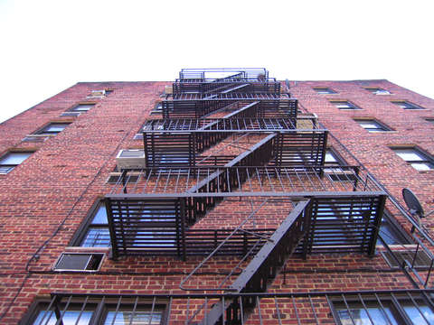 Fire escape in the bronx