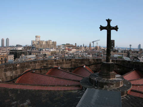 Rooftop view in barcelona