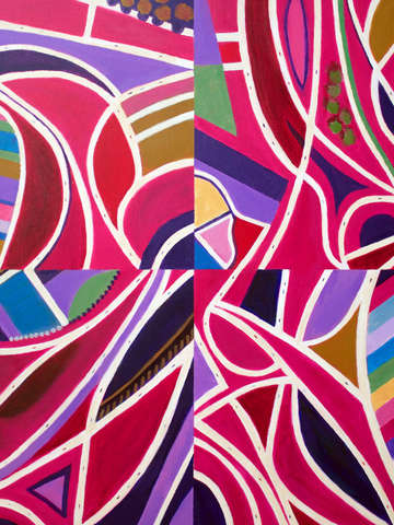 Magenta intersections quartered