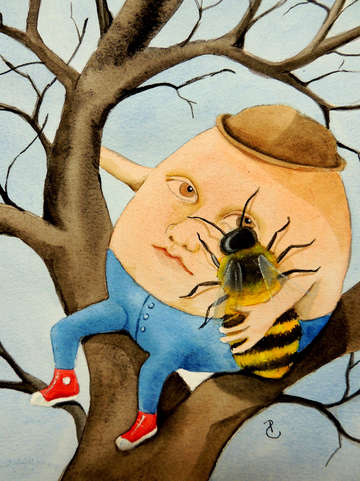 Humpty dumpty sat in a tree