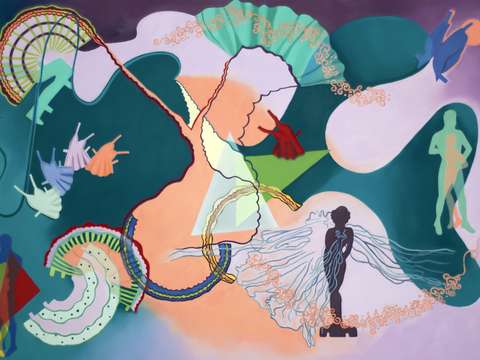 Untitled 5 paper doll piece