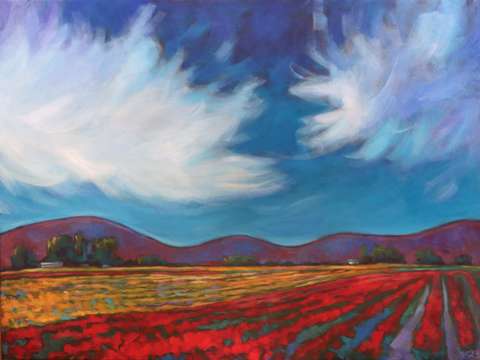 Fields of red and gold
