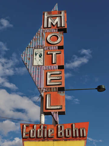 Eddie bohn motel sign