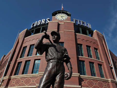 Coors field statue