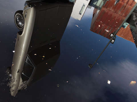 Car in water
