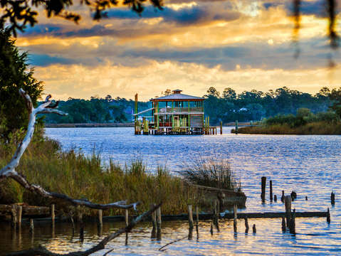 Boathouse on the Bon Secour River
