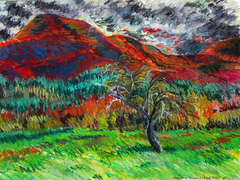 Mt norwottuck and apple trees