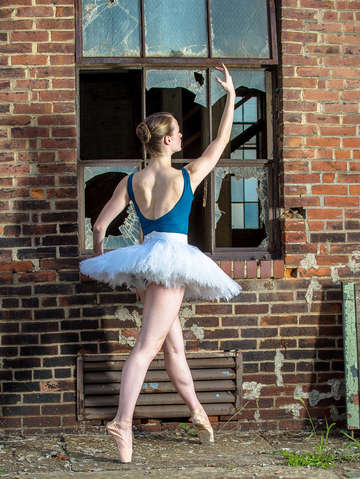 Ballet releve in brick
