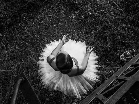 Ballet tutu from above
