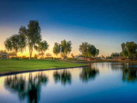 Sunrise by the lake arizona