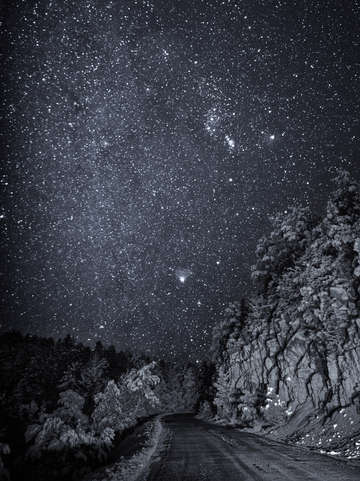 Stars above new mexico usa