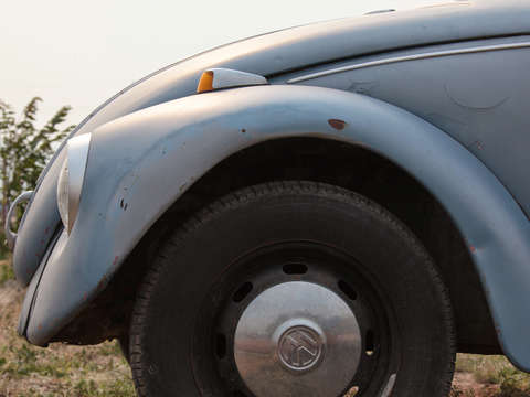 Blue vw beetle