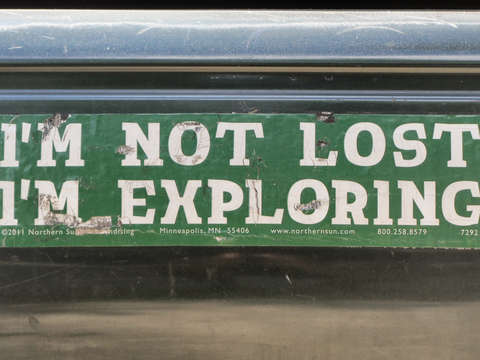 Im not lost im exploring