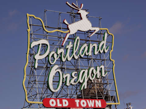 Portland oregon sign