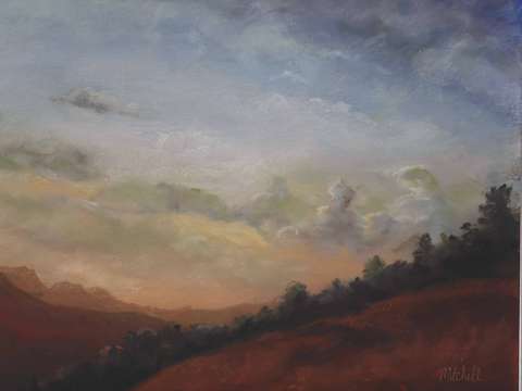 Tramonto nelle montagne